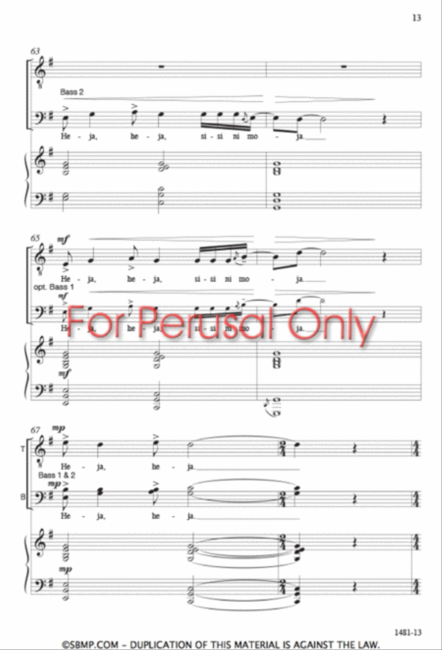 Sisi ni moja - TTB/TBB Octavo TTB scores gallery preview page 12