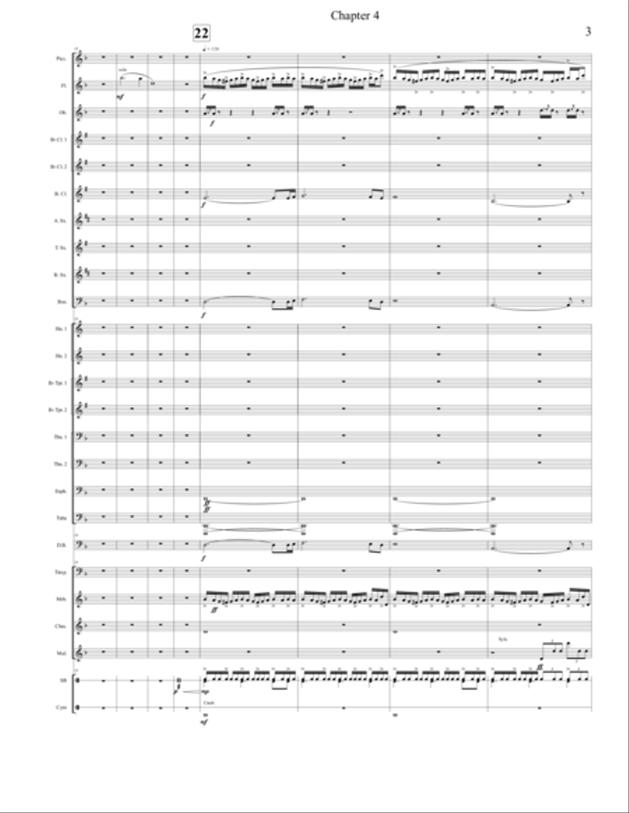 Chapter 4 - Score Only Chapter 4 - Score Only Concert Band scores gallery preview page 3
