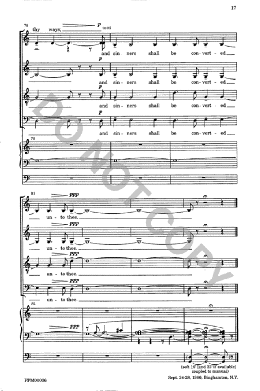 Create in Me a Clean Heart 4-Part scores gallery preview page 18