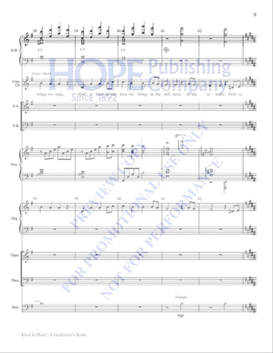God Is Here! 4-Part scores gallery preview page 9