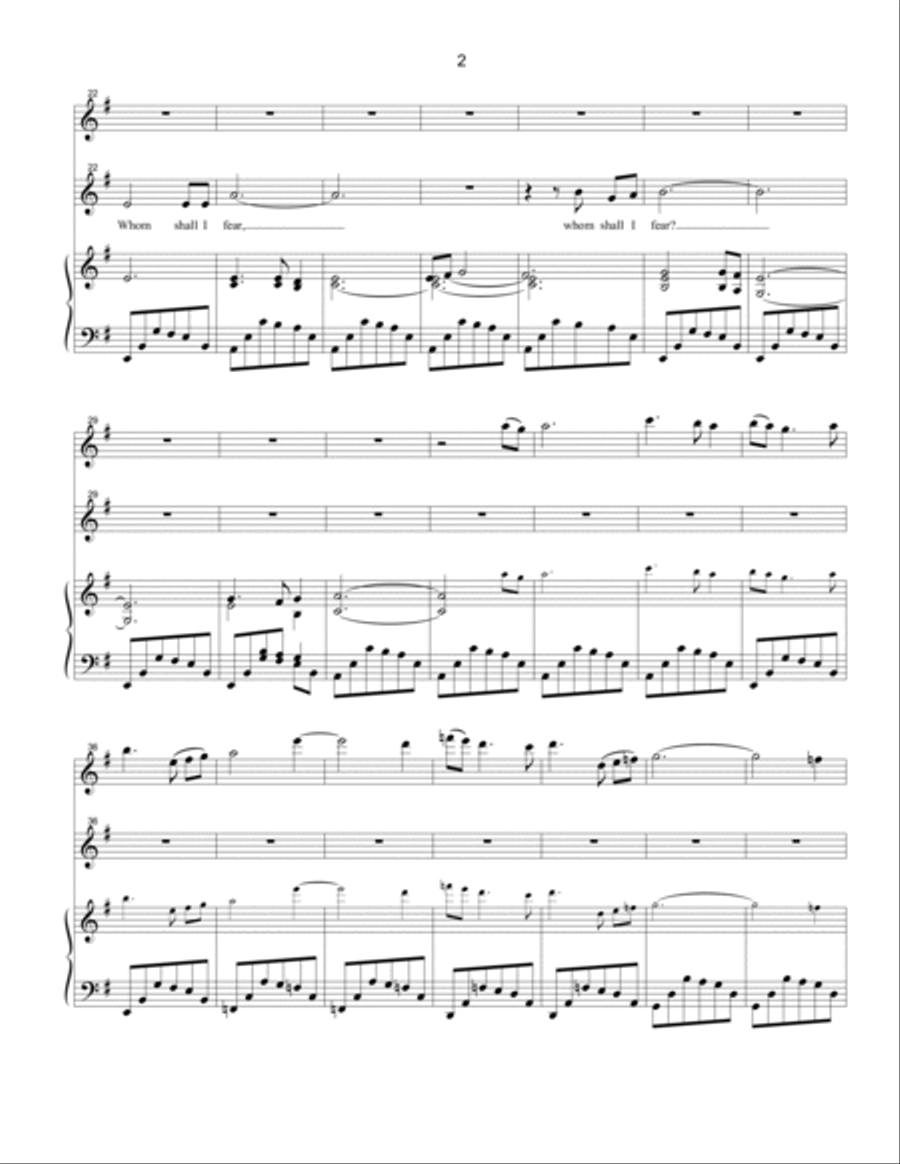 The Lord Is My Light and My Salvation The Lord Is My Light and My Salvation Vocal Duet scores gallery preview page 2