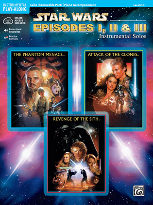 Book cover for Star Wars - Episodes I, II & III (Cello/Piano)
