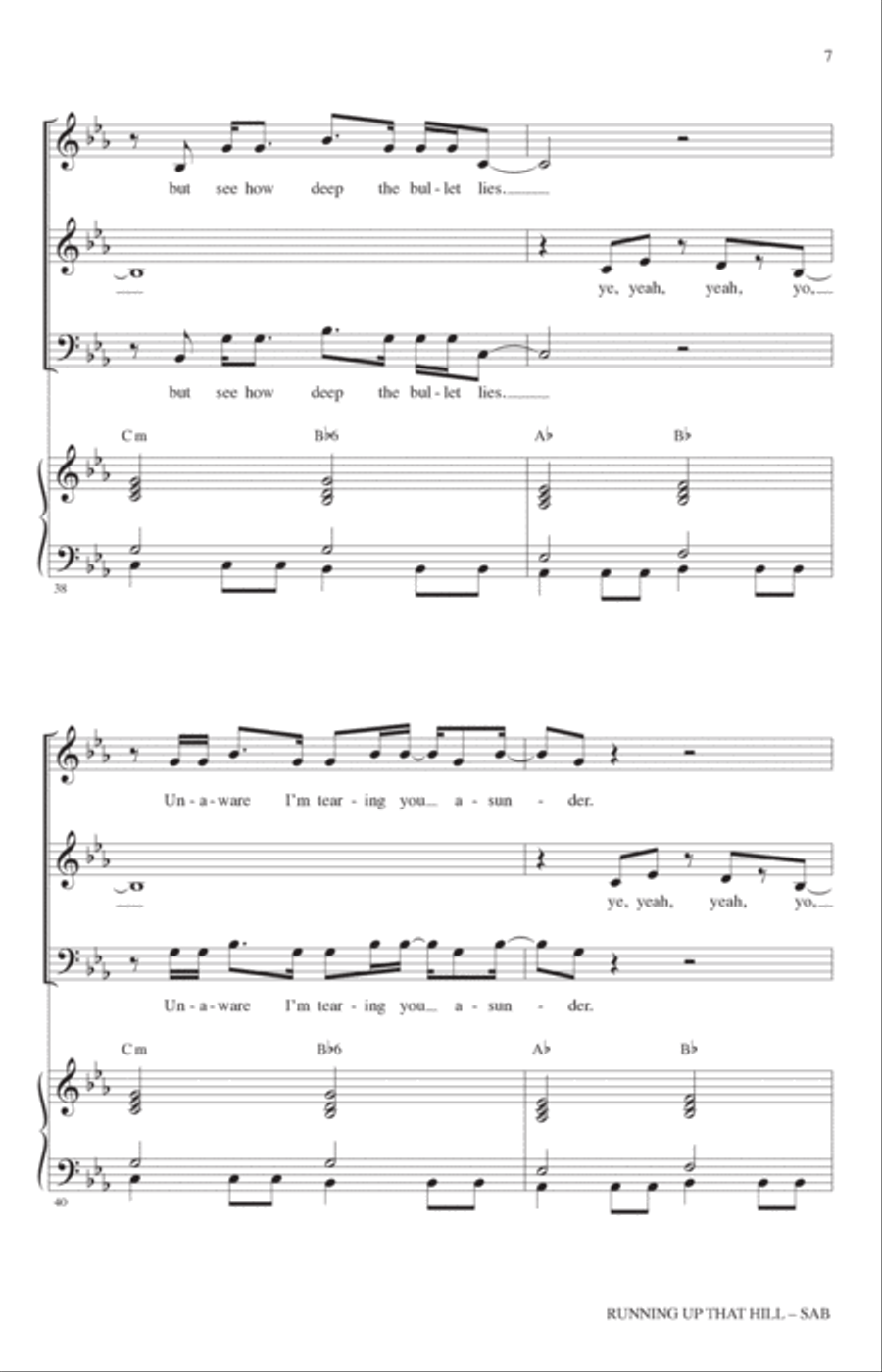 Running Up That Hill (arr. Roger Emerson) 3-Part scores gallery preview page 6