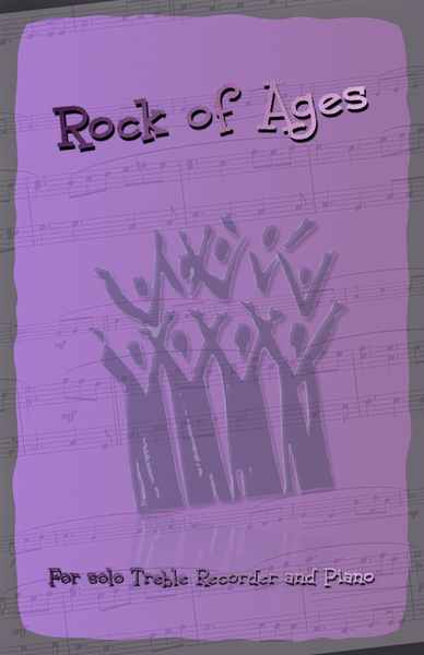 Rock of Ages, Gospel Hymn for Treble Recorder and Piano