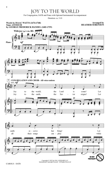 Carols (A Cantata for Congregation and Choir) by Heather Sorenson 4-Part - Digital Sheet Music