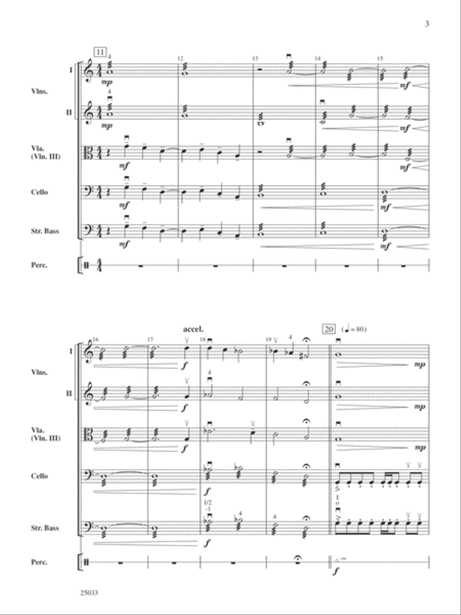 Halo Theme: Score String Orchestra scores gallery preview page 3