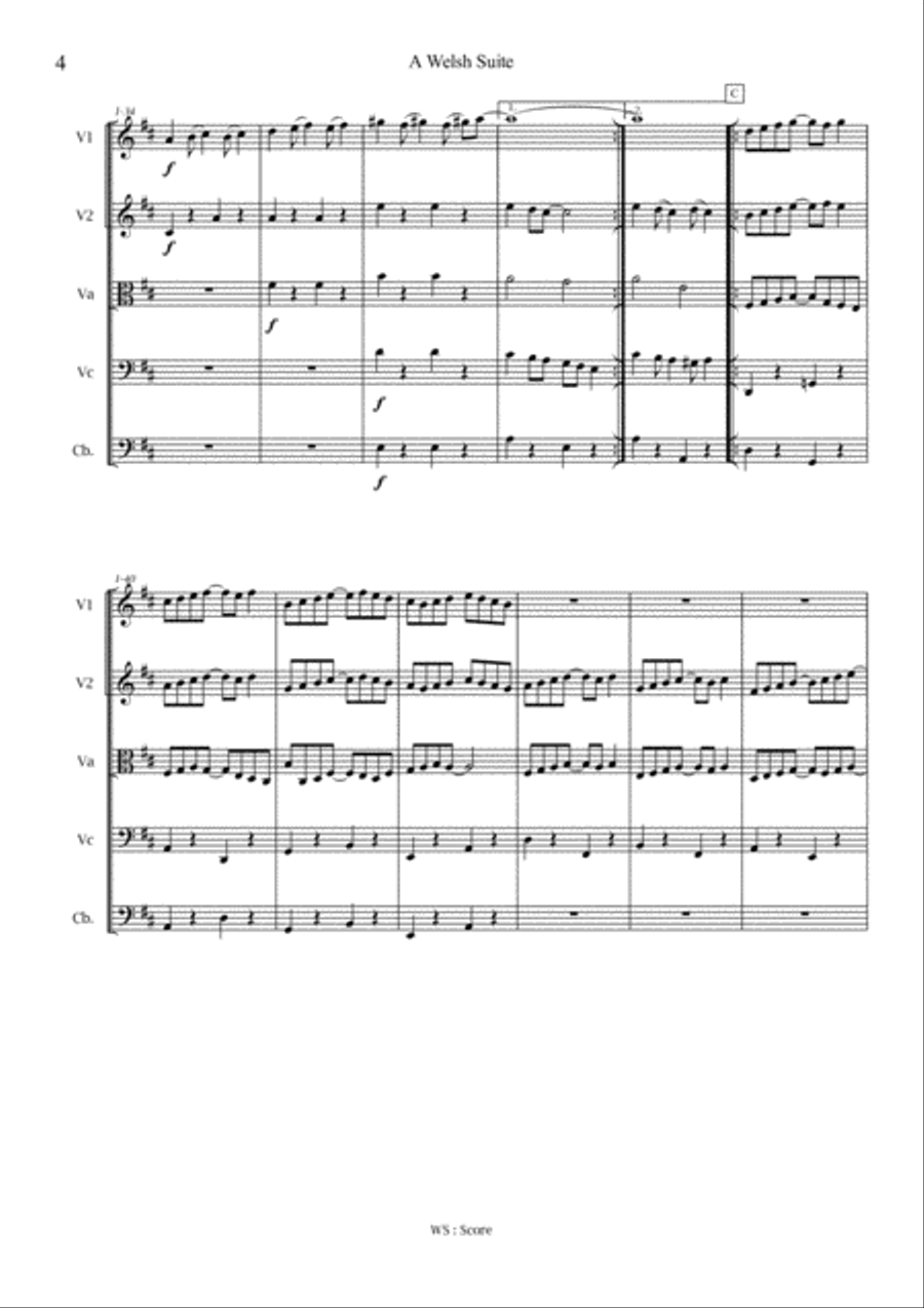 A Welsh Suite A Welsh Suite String Orchestra scores gallery preview page 6