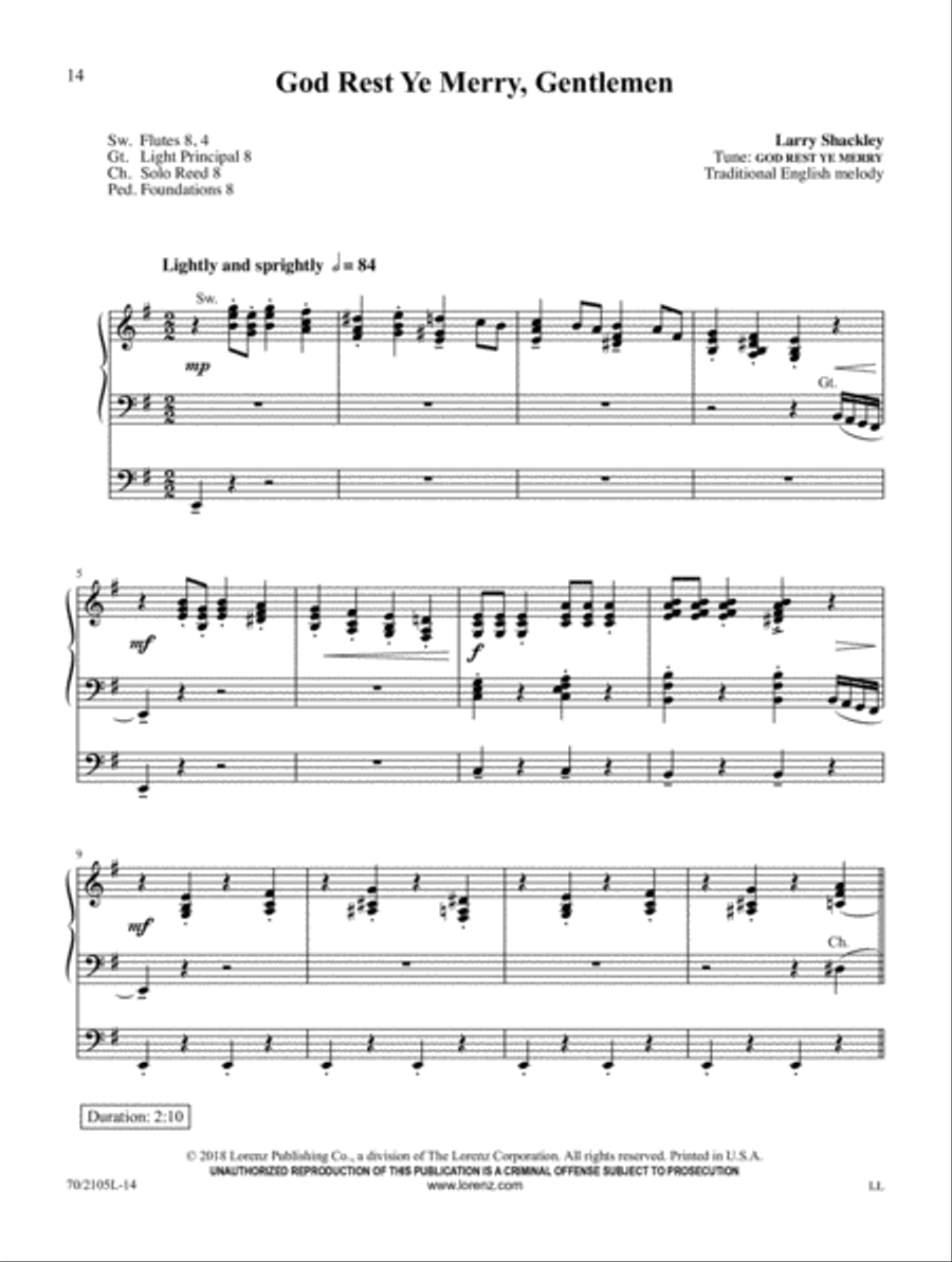 When Christ Was Born Organ Solo scores gallery preview page 5