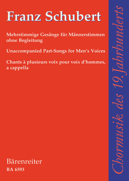 Mehrstimmige Gesange for Male Voices