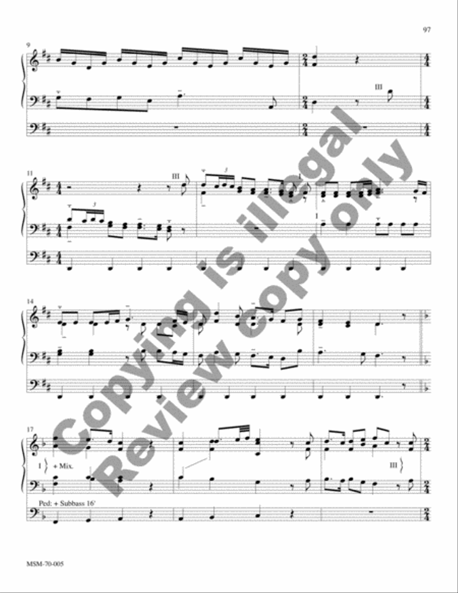 Savior of the Nations, Come (Full Score) Choir scores gallery preview page 41