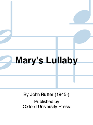 Book cover for Mary's Lullaby