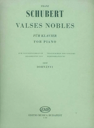 Book cover for Valses nobles