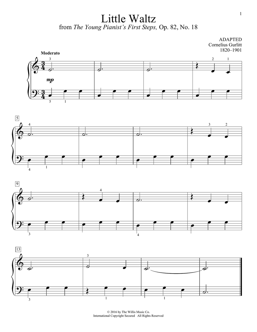Little Waltz Piano Method scores gallery preview page 1