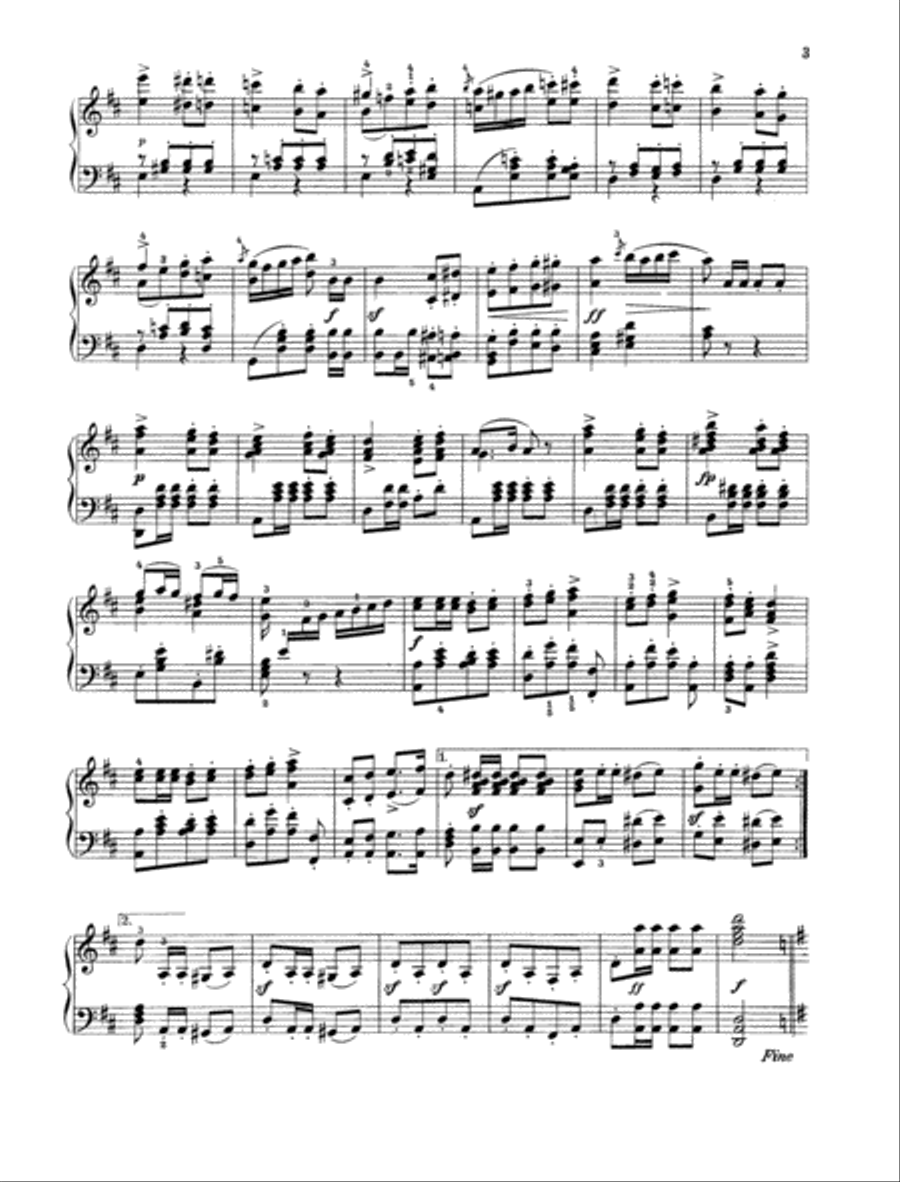 Military march D major, Op. 51/1 D 733/1 Piano Solo scores gallery preview page 2