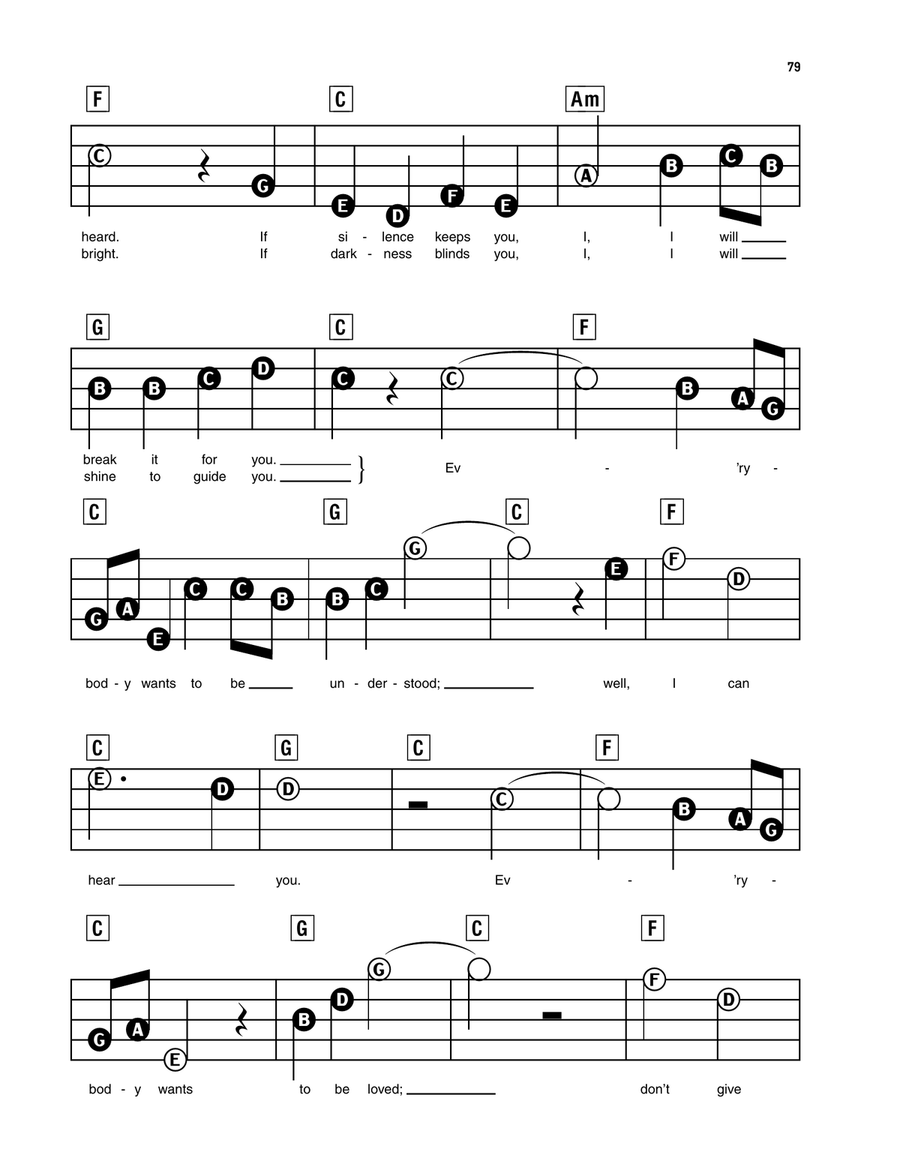 You Are Loved (Don't Give Up) Electronic Keyboard scores gallery preview page 2
