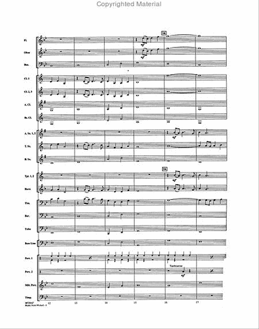 Music from “Wicked” Music from “Wicked” Concert Band scores gallery preview page 4