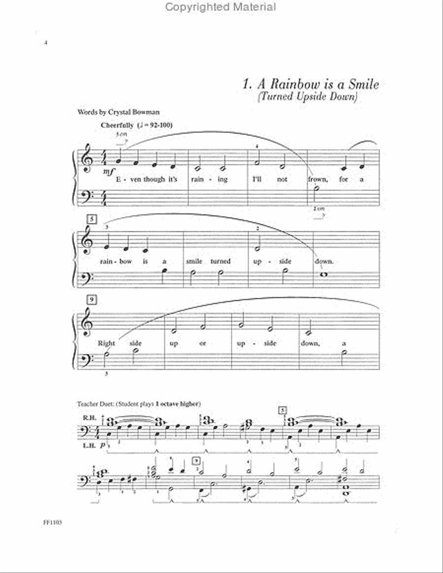 Once Upon a Rainbow – Book 1 Piano Method scores gallery preview page 2