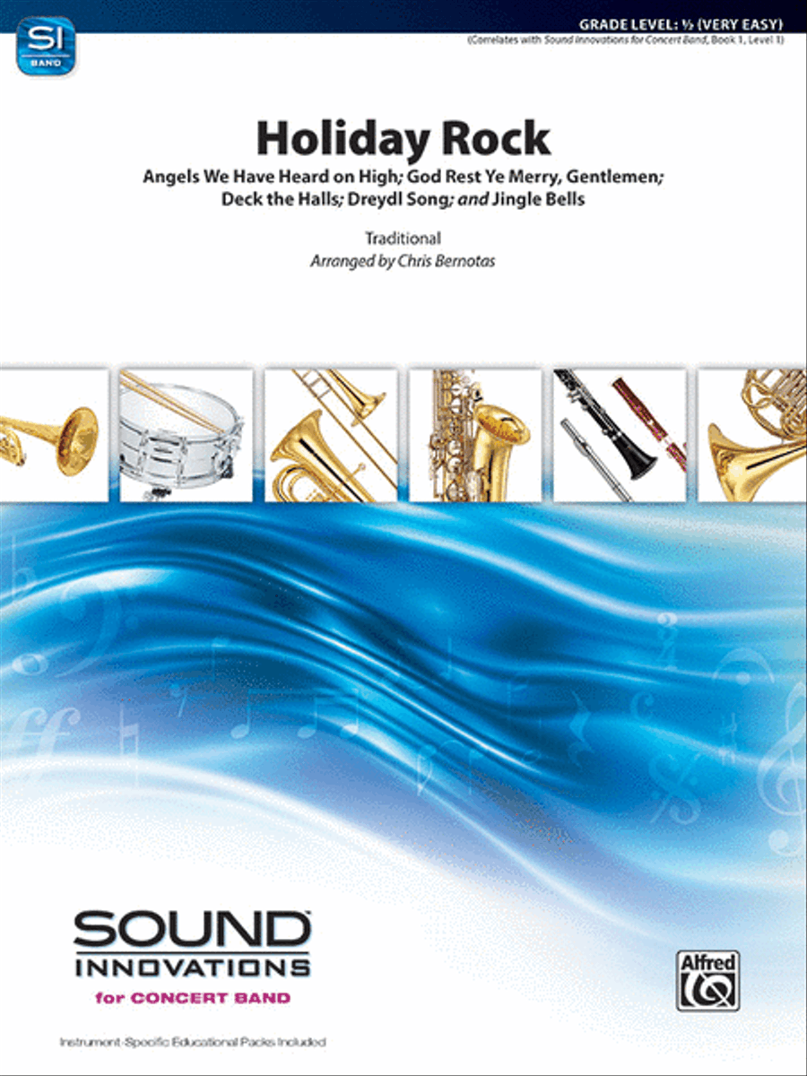 Holiday Rock Concert Band scores gallery preview page 1