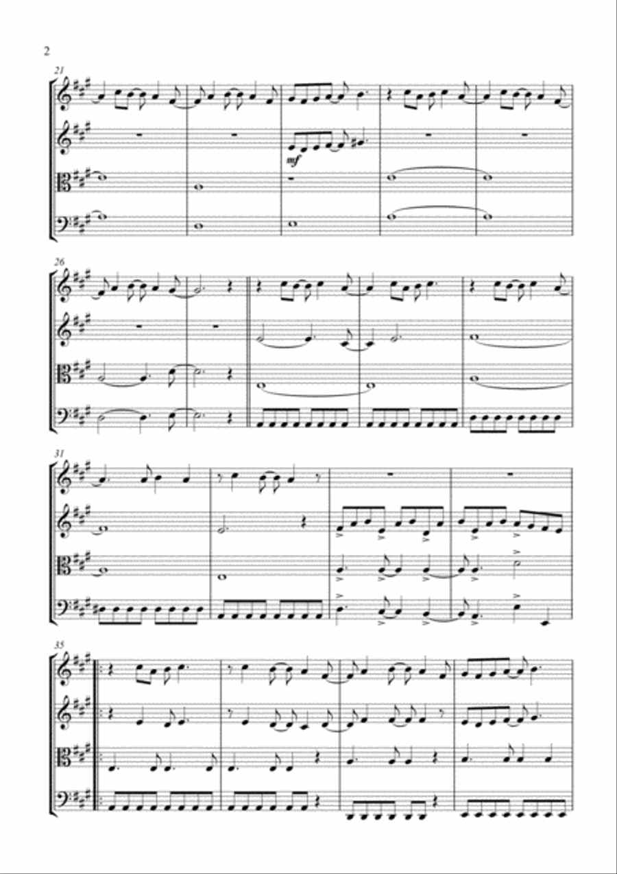 Here Comes The Sun String Quartet scores gallery preview page 2