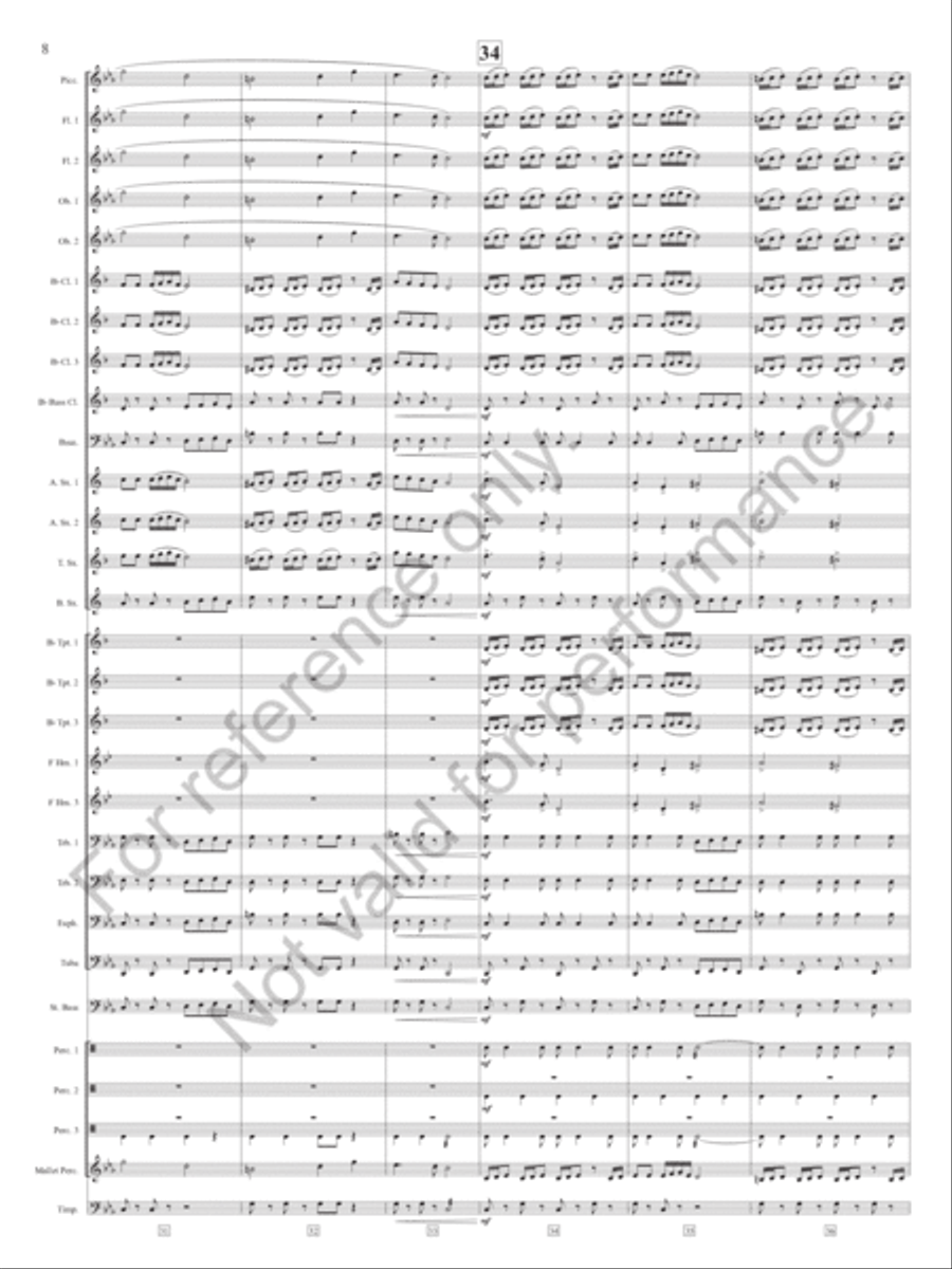 Slavonic Chorale And Dance Concert Band scores gallery preview page 9