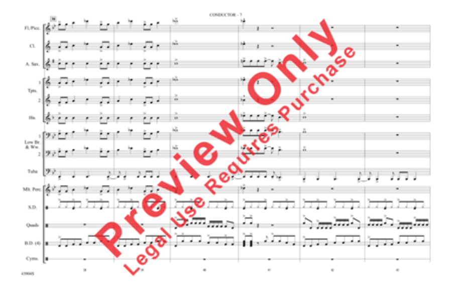Rock and Roll Marching Band scores gallery preview page 8