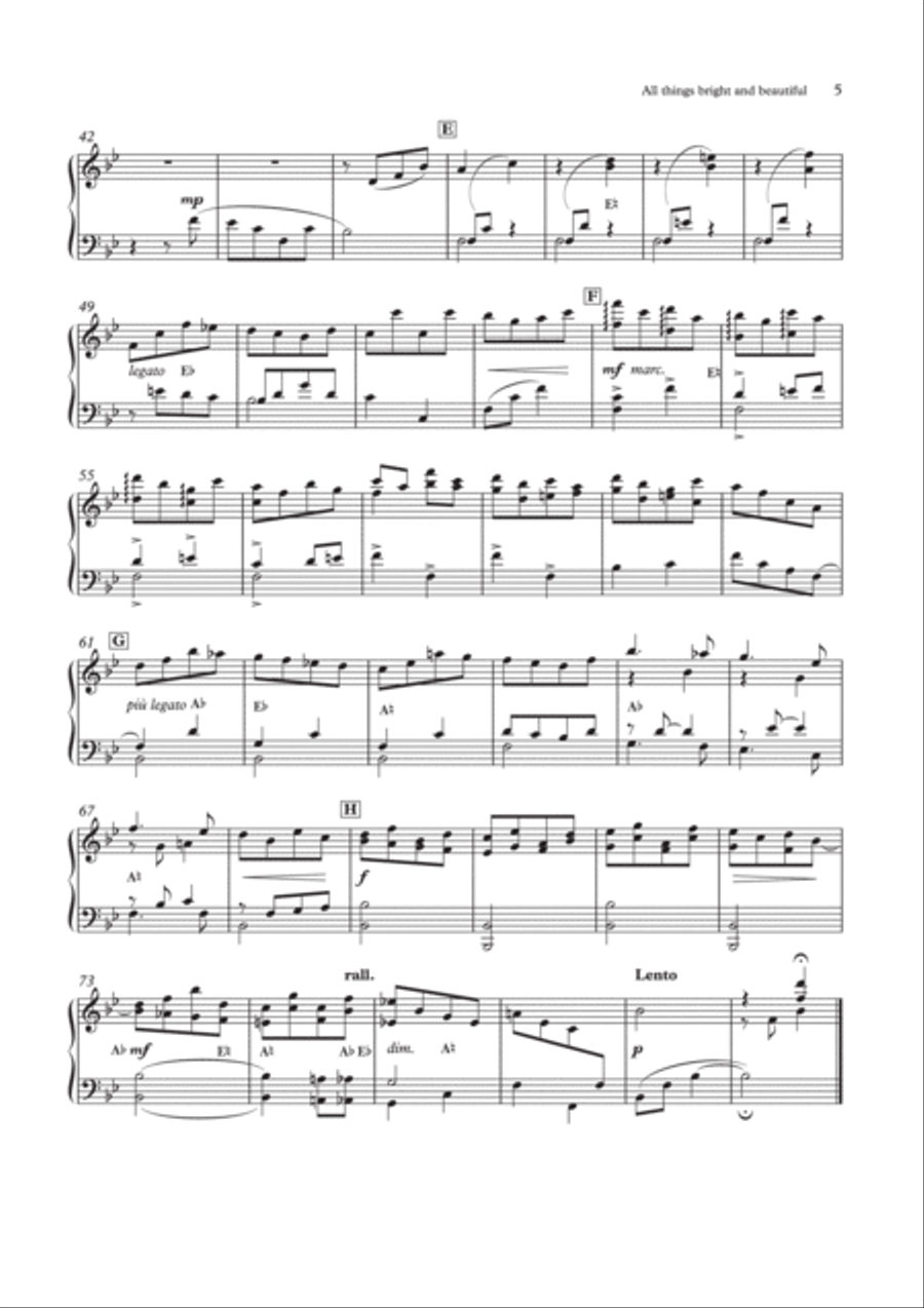 The Cambridge Singers Hymn series harp part Harp scores gallery preview page 5