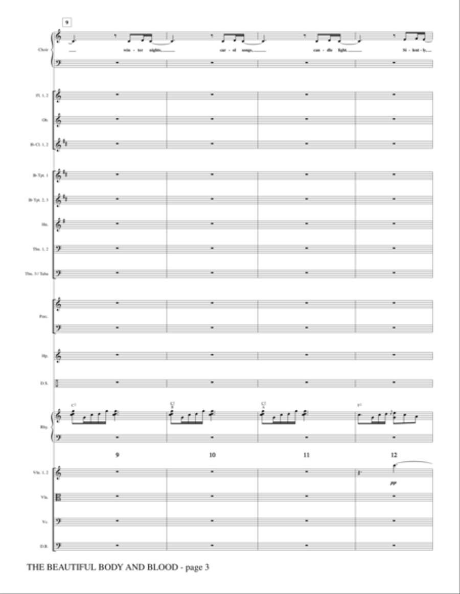 The Beautiful Body And Blood - Full Score Choir scores gallery preview page 3