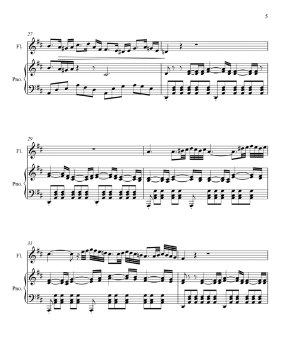 Vincenzo Bellini - Casta Diva - Norma (Flute Solo) Flute Solo scores gallery preview page 5