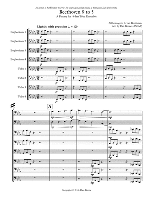 Beethoven 9 to 5 (for Tuba Ensemble)