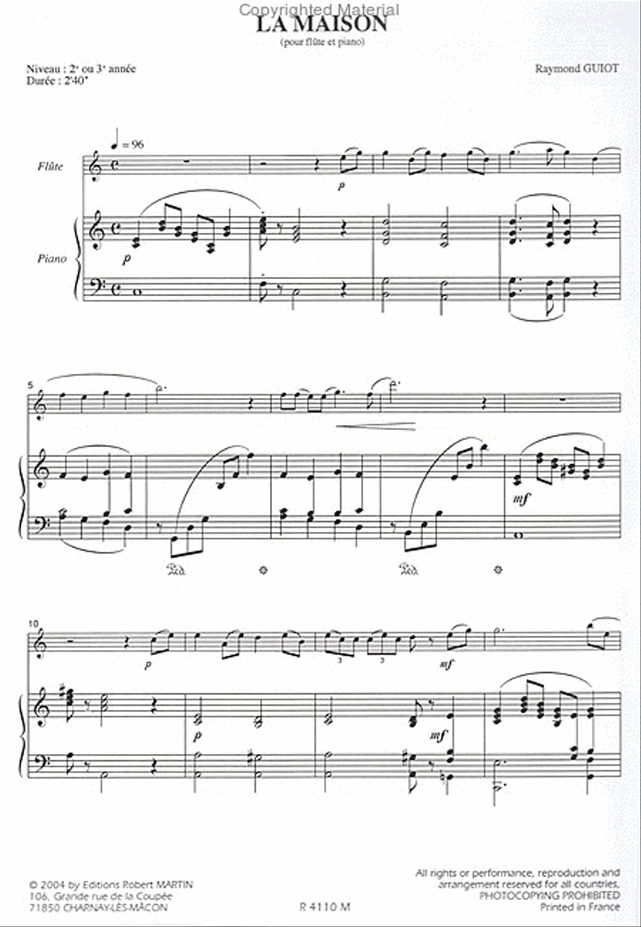 La Maison Piano Accompaniment scores gallery preview page 2