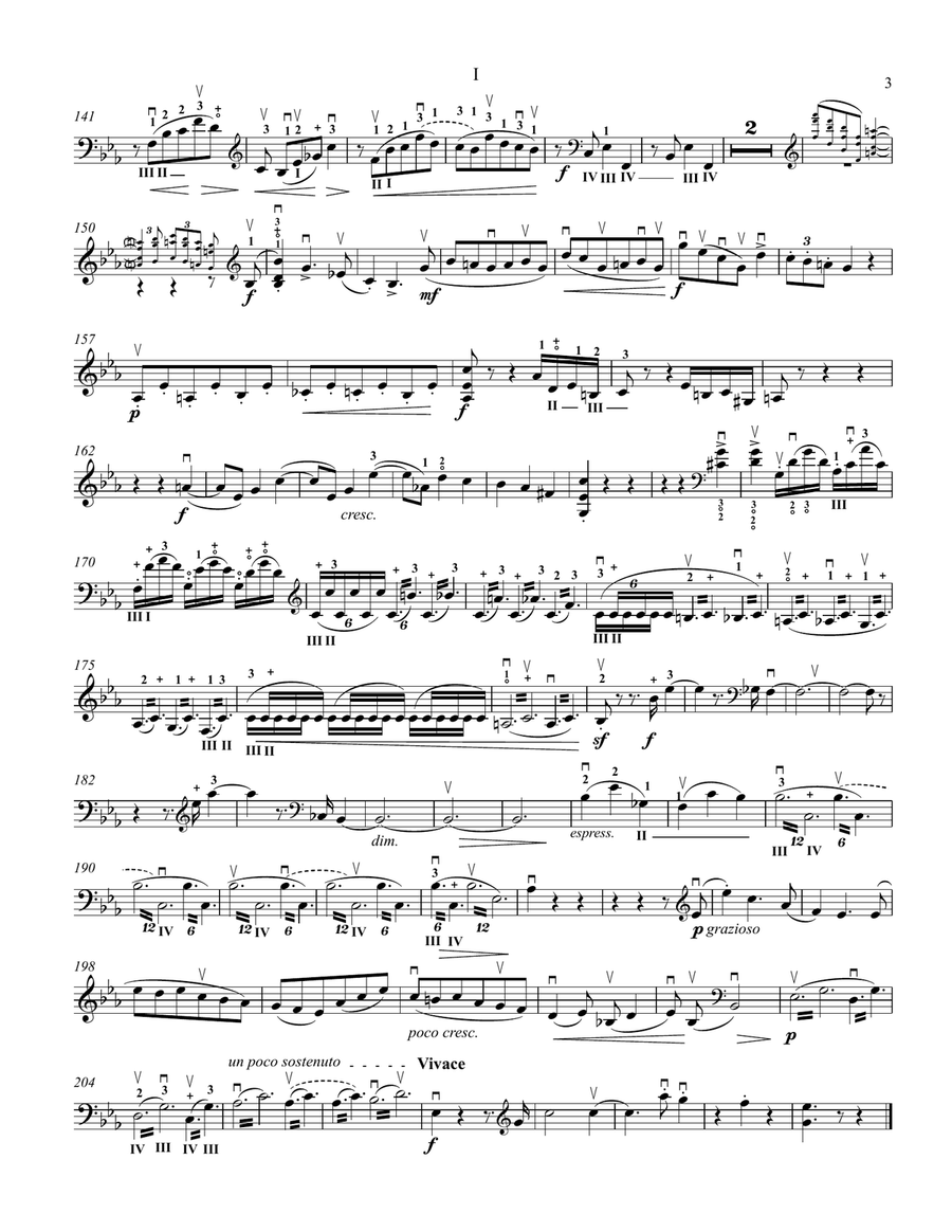 BRAHMS CELLO SONATA NO.2 IN F MAJOR, OPUS 99 and ELGAR CELLO CONCERTO IN E MINOR, OPUS 85 FOR DOU Double Bass scores gallery preview page 5