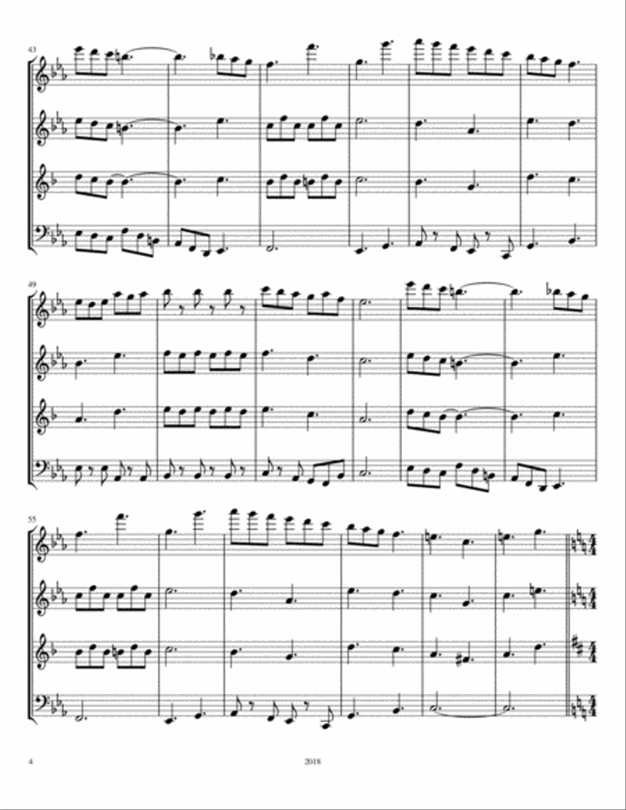 Marjorie's Cats Marjorie's Cats Woodwind Quartet scores gallery preview page 4