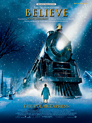 Book cover for Believe (from The Polar Express)