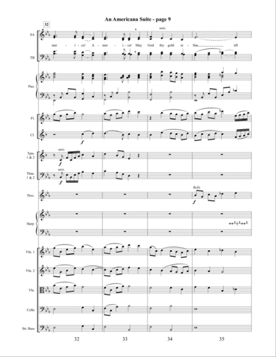 An Americana Suite 4-Part scores gallery preview page 10