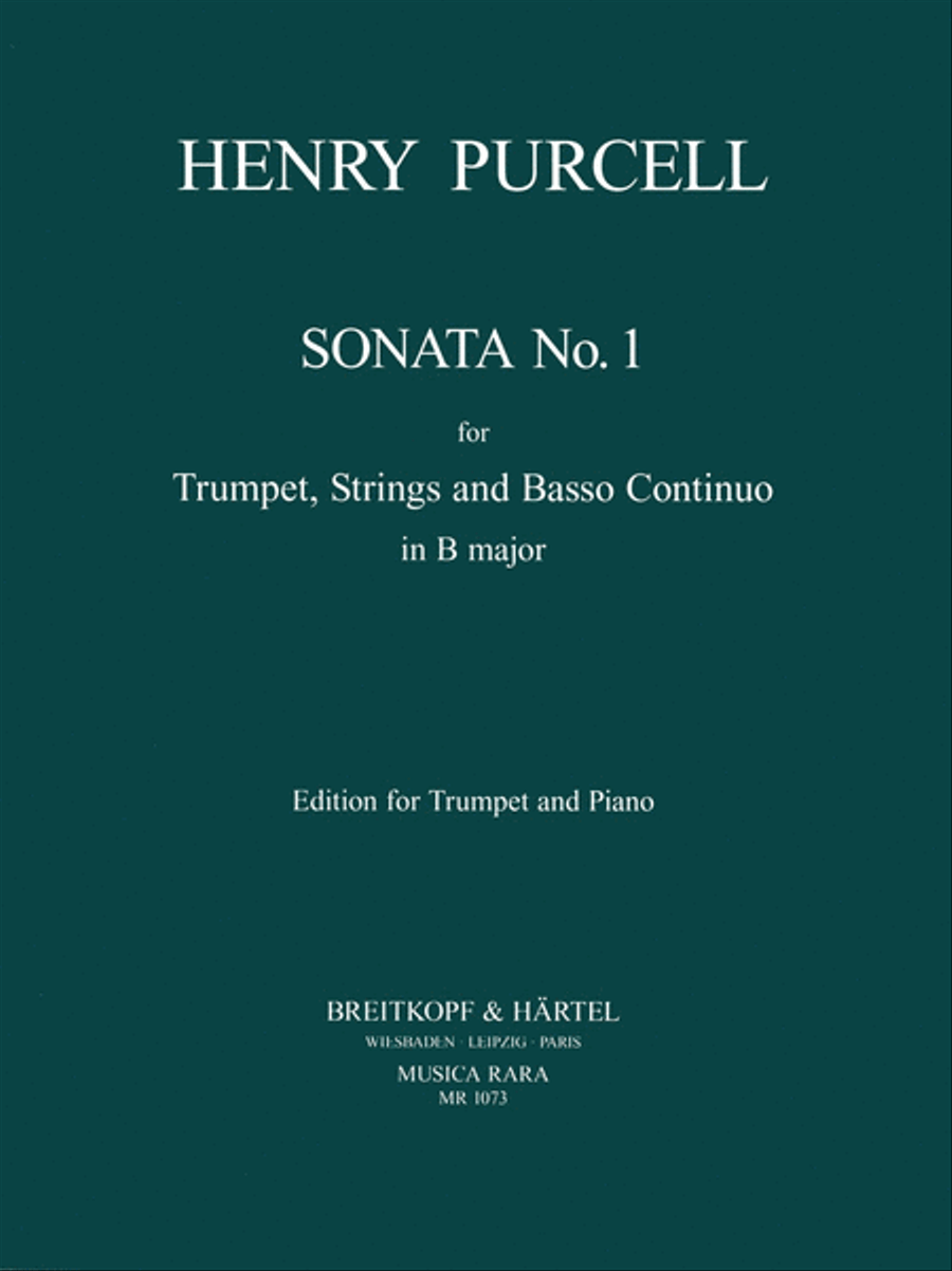 Sonata No. 1 in D major Trumpet Solo scores gallery preview page 1