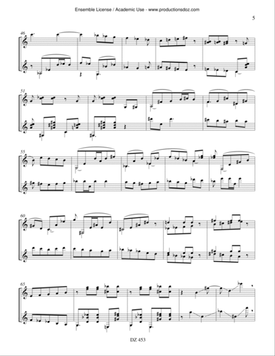 Pentagone - Tangente Classical Guitar scores gallery preview page 5