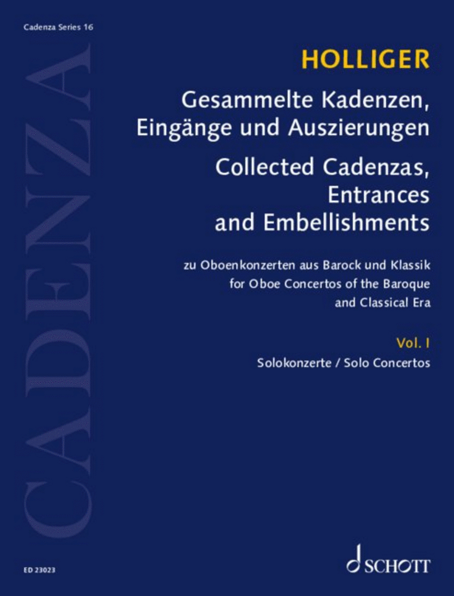 Collected Cadenzas, Embellishments and Arrangements