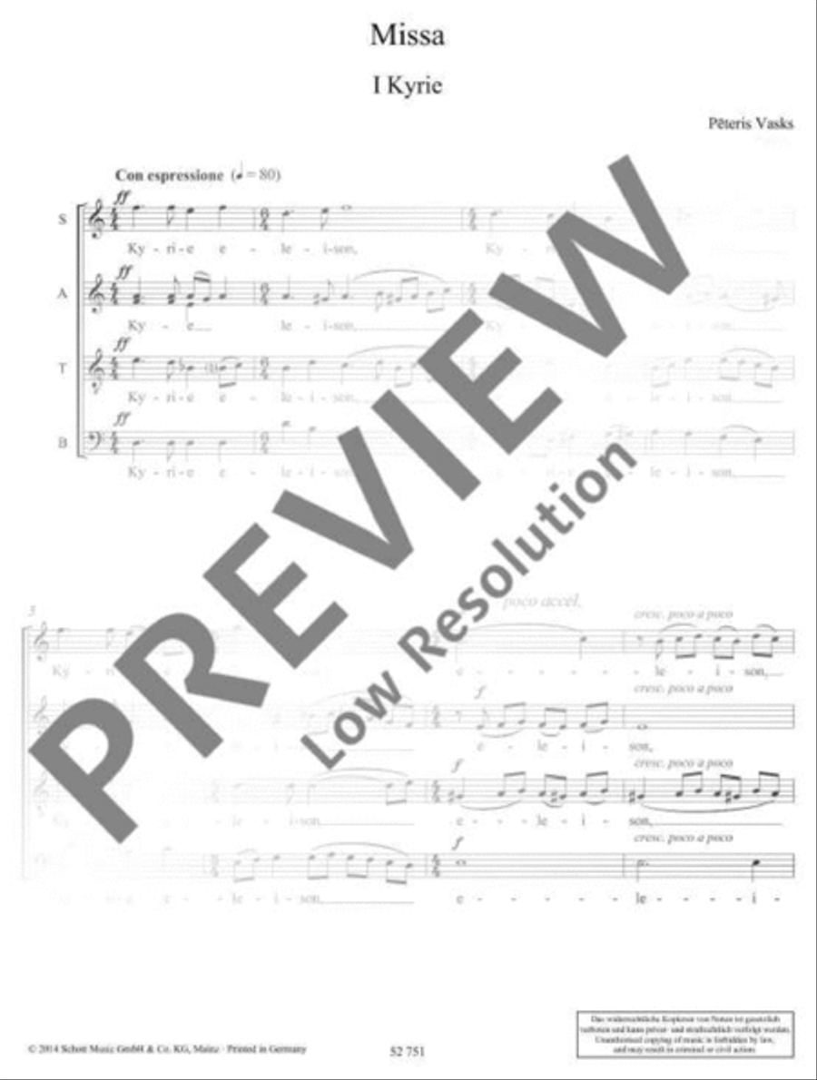 Missa 4-Part scores gallery preview page 4