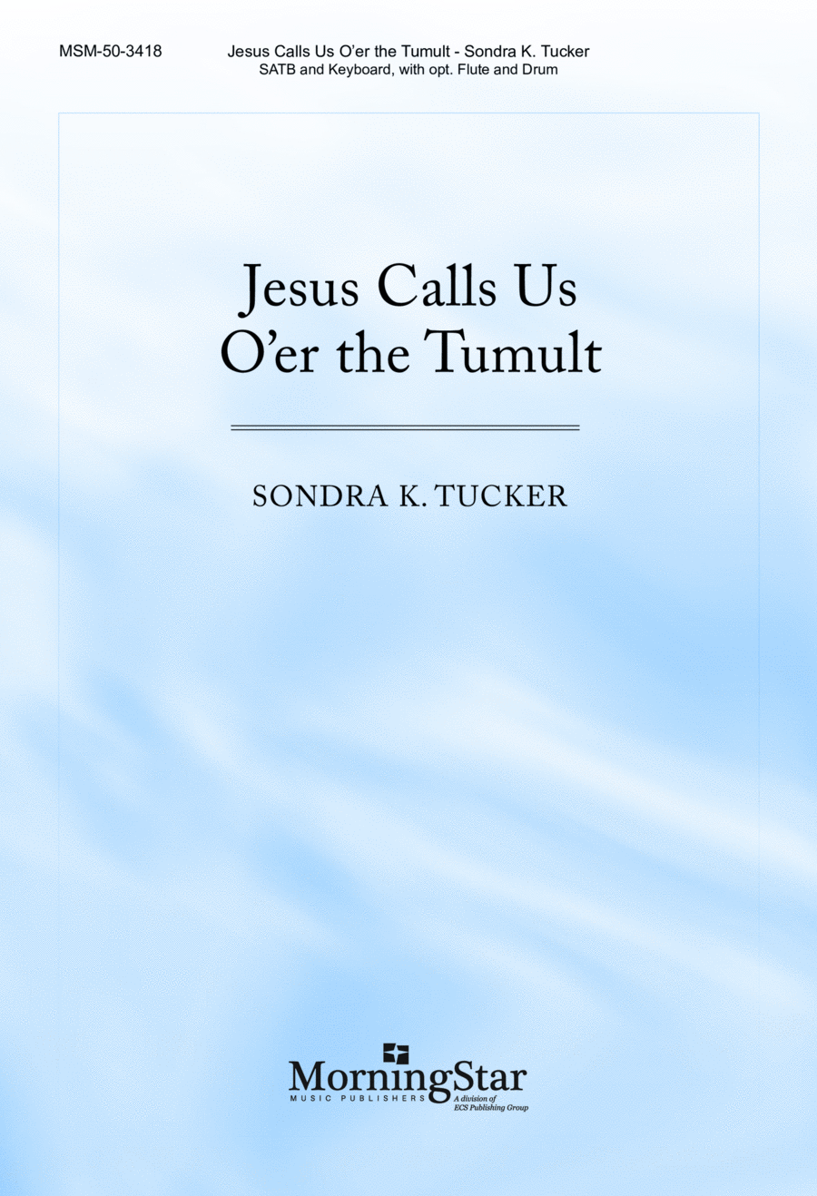 Jesus Calls Us O'er the Tumult 4-Part scores gallery preview page 1