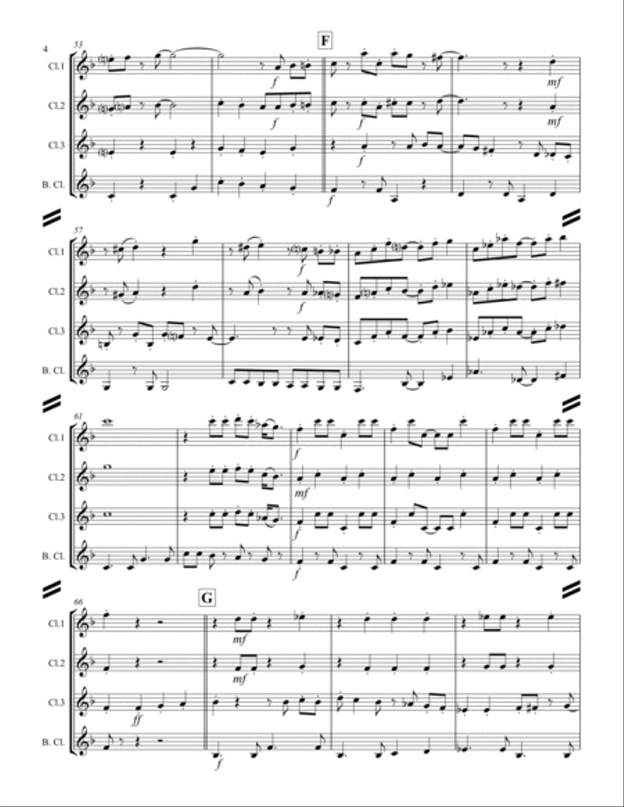 Spanish Flea Woodwind Ensemble scores gallery preview page 5