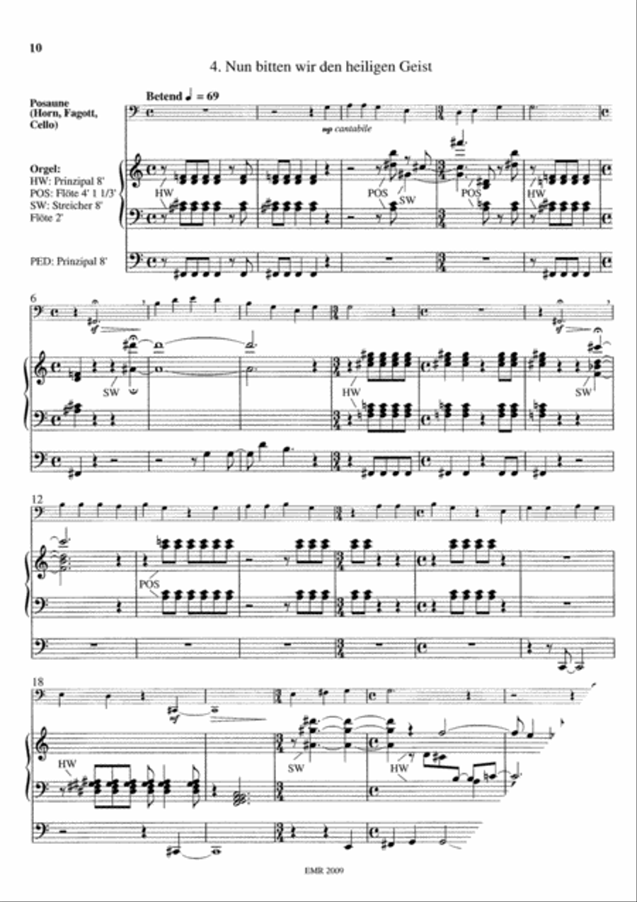 Sechs Choralbearbeitungen