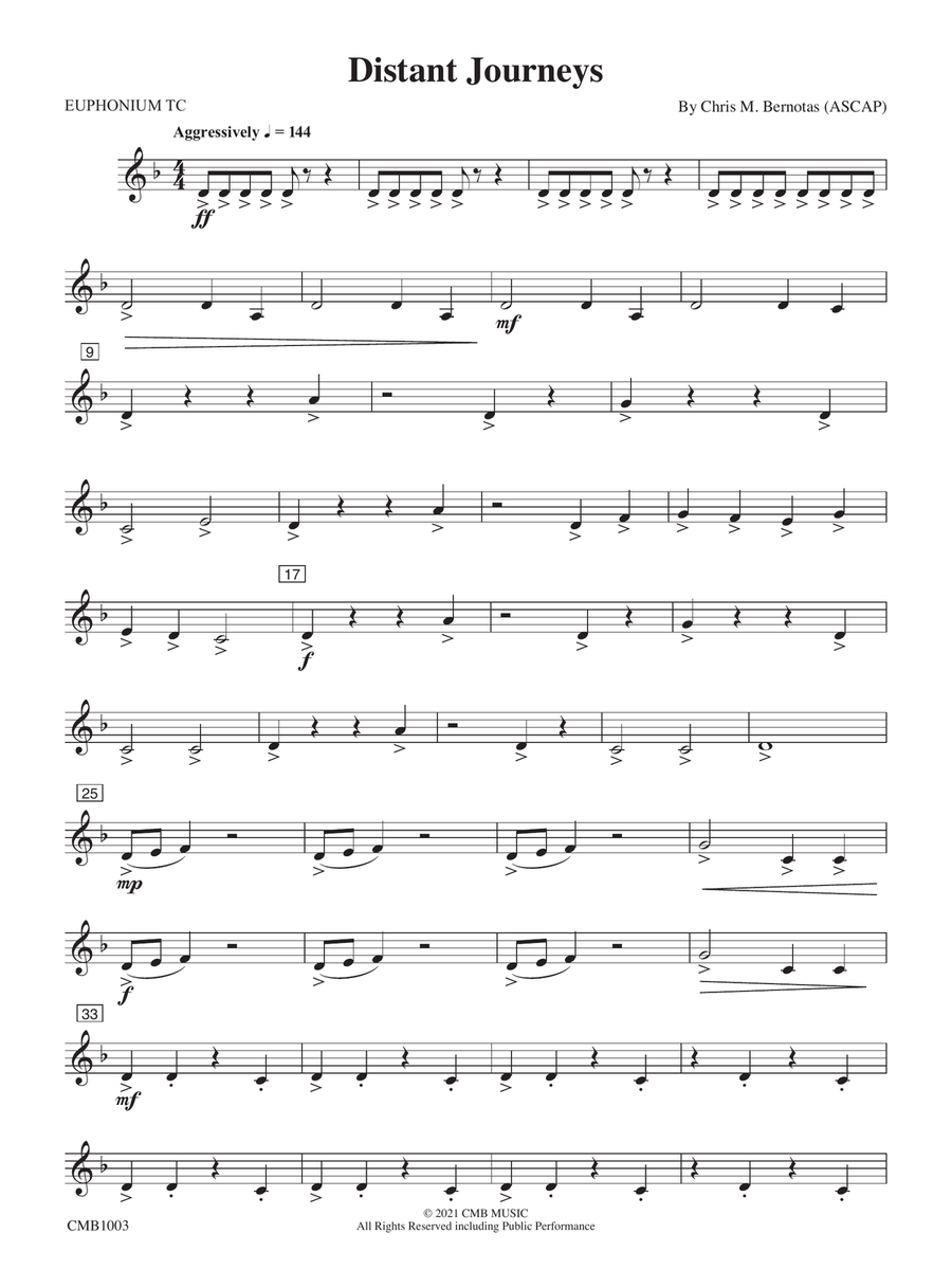 Distant Journeys: Baritone T.C.
