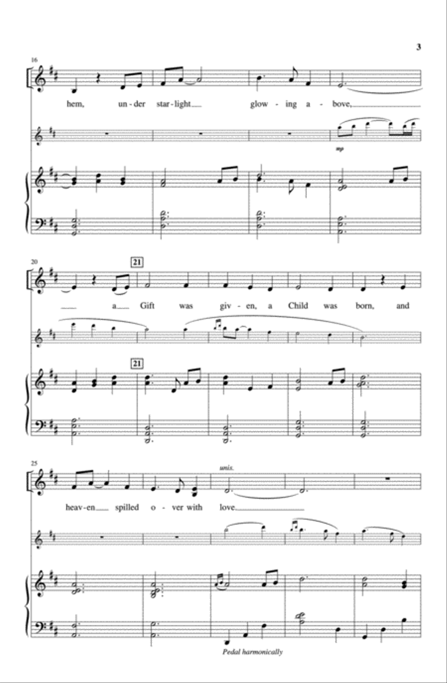 Celtic Christmas Lullaby Celtic Christmas Lullaby 4-Part scores gallery preview page 3