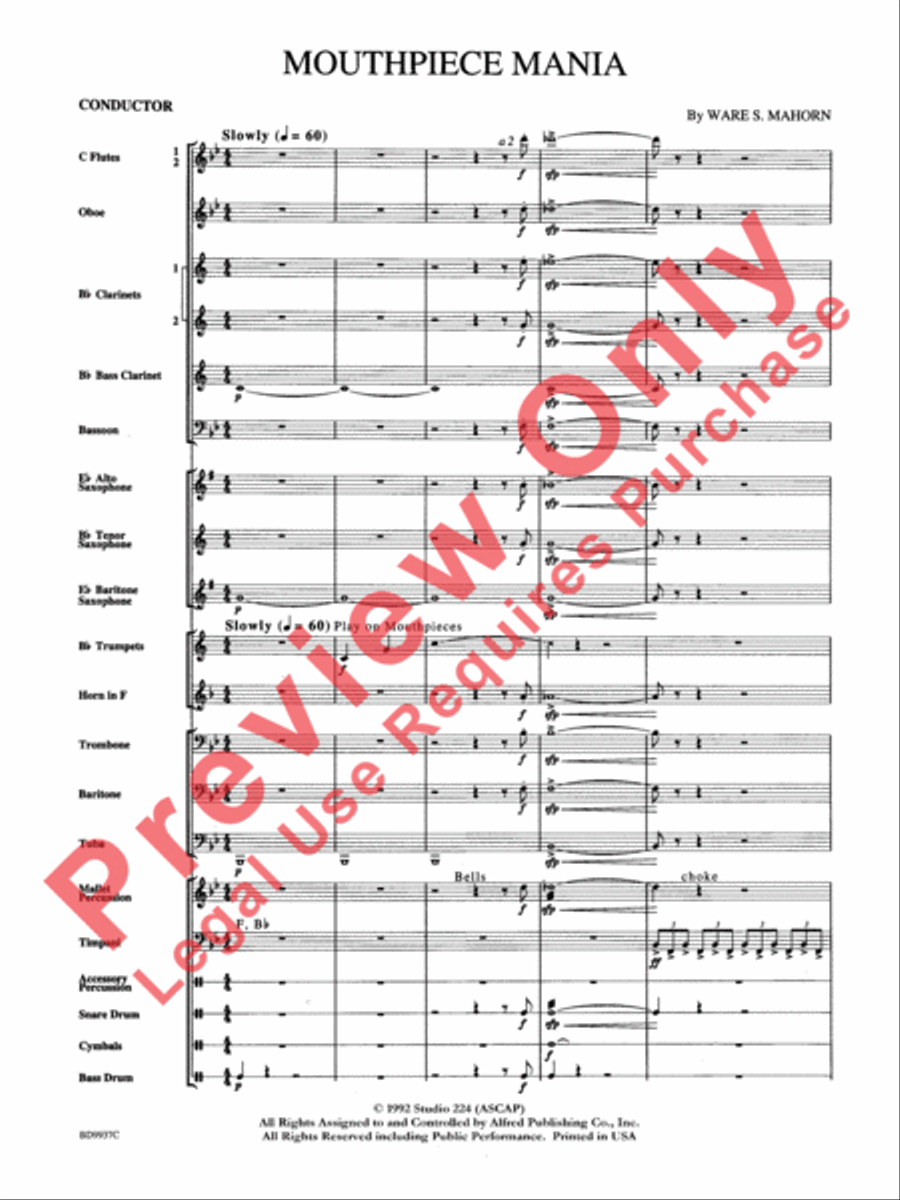 Mouthpiece Mania Mouthpiece Mania Concert Band scores gallery preview page 4
