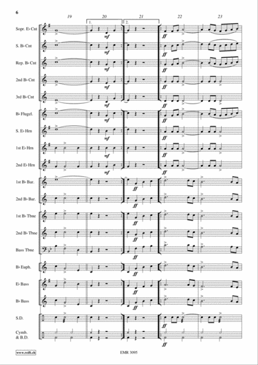Rosablanche Rosablanche Brass Band scores gallery preview page 7