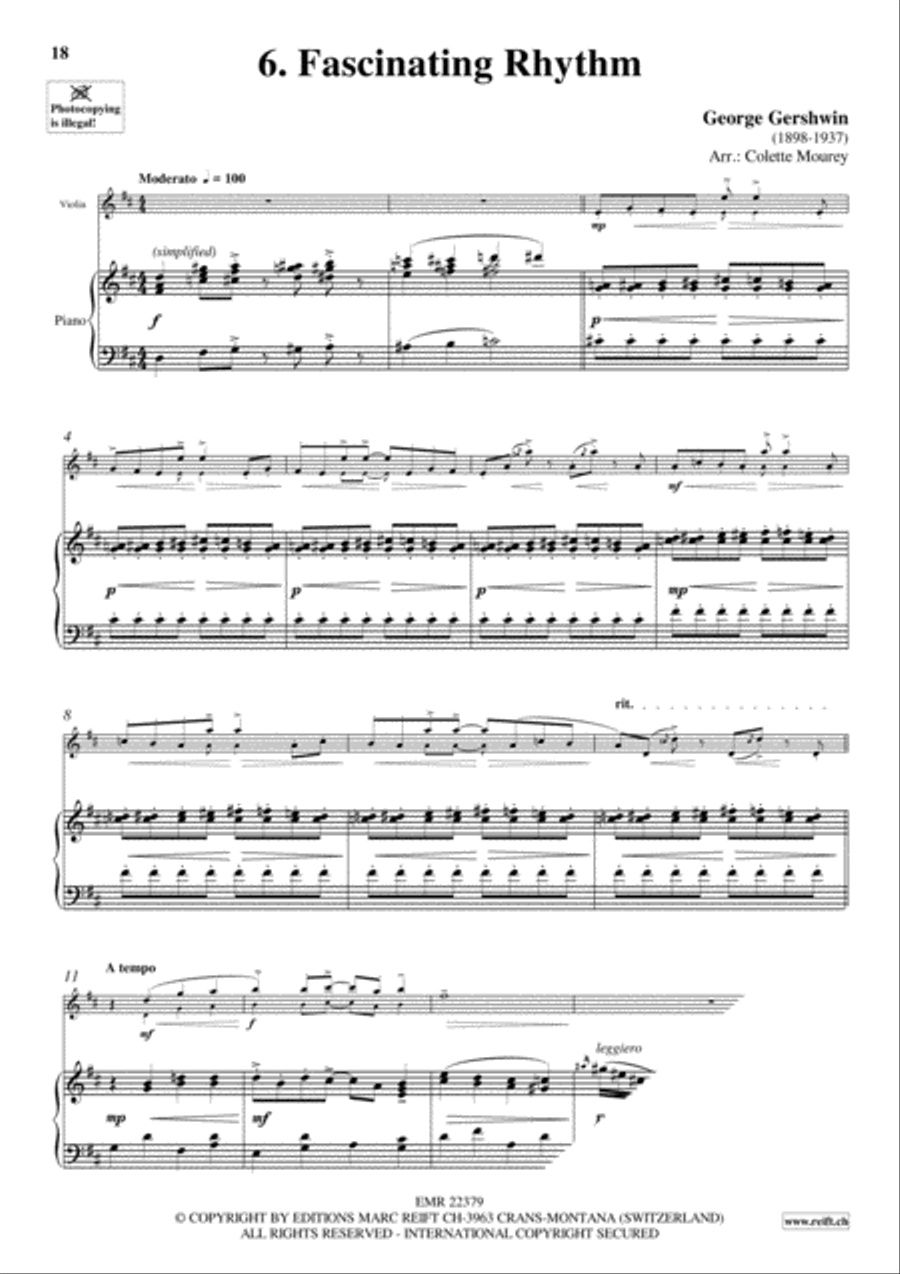 Gershwin 20 Greatest Hits Violin Solo scores gallery preview page 8