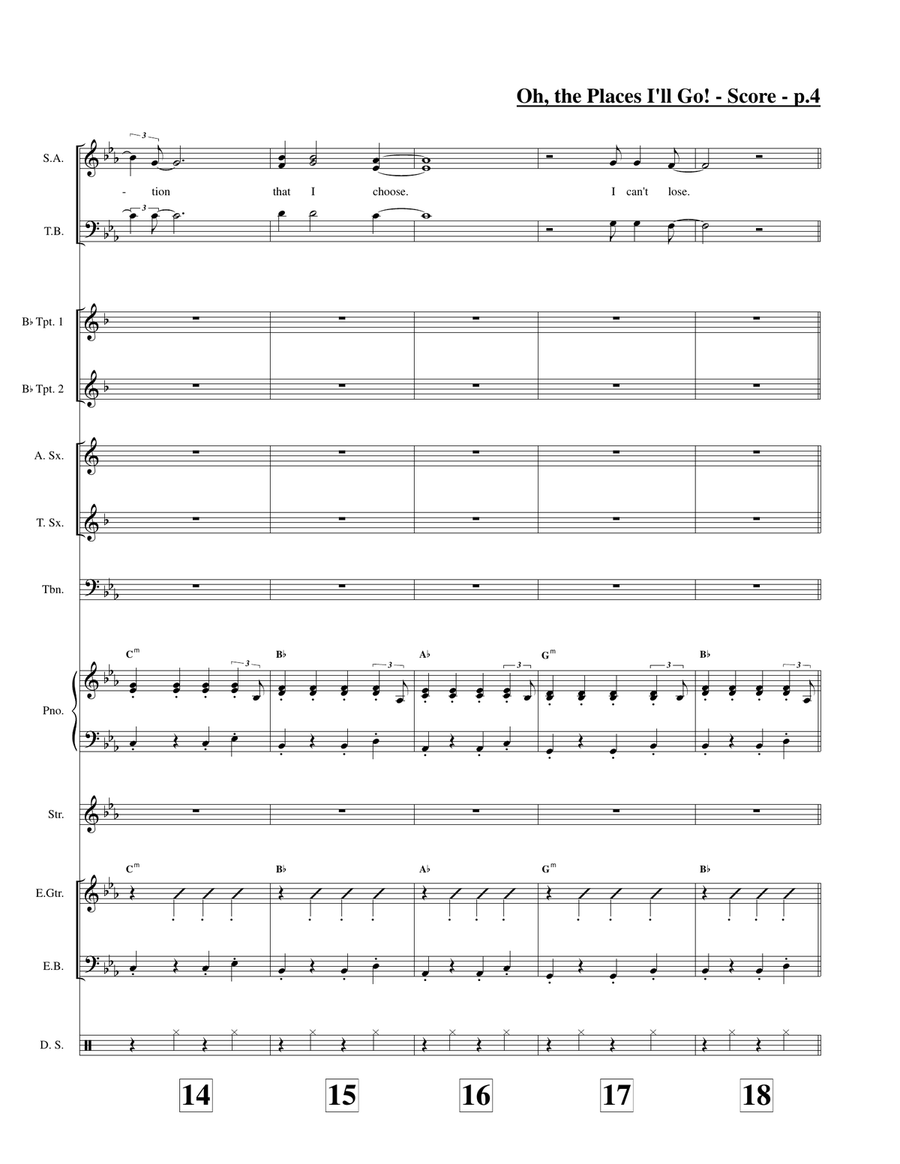 Oh, The Places I'll Go! Oh, The Places I'll Go! Large Ensemble scores gallery preview page 5