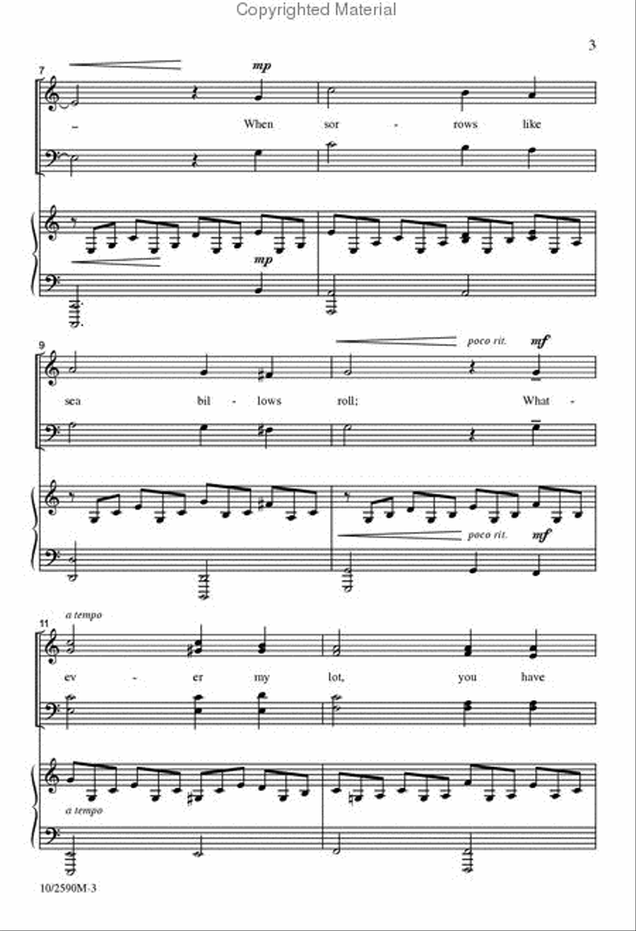 It Is Well with My Soul Divisi scores gallery preview page 3