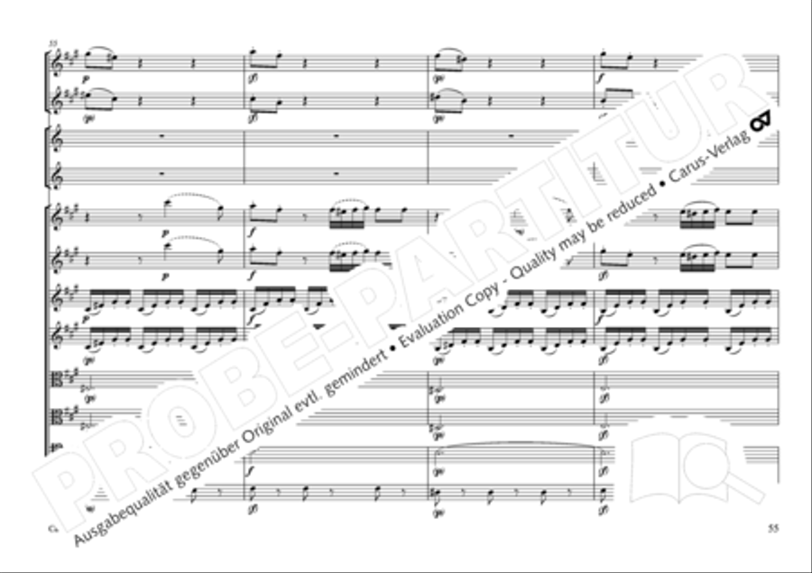 Concertone in D major Horn scores gallery preview page 56