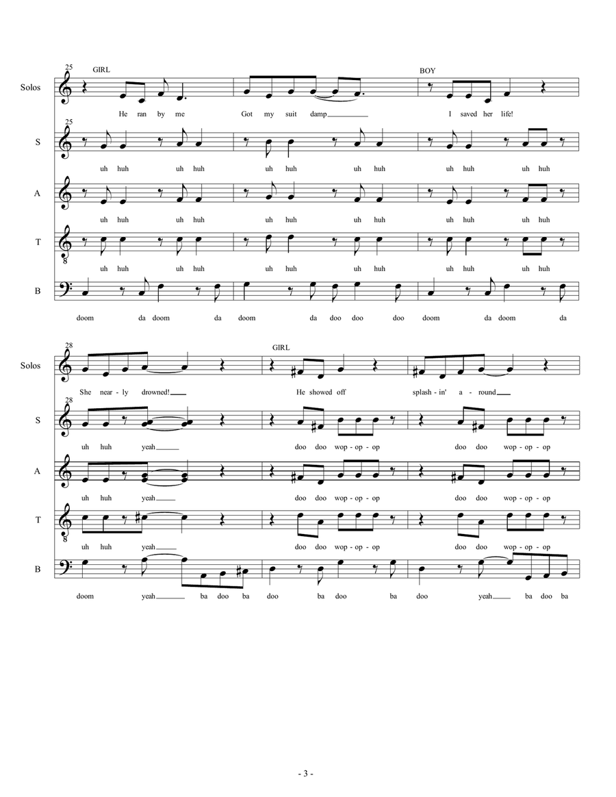 Summer Nights Divisi scores gallery preview page 3